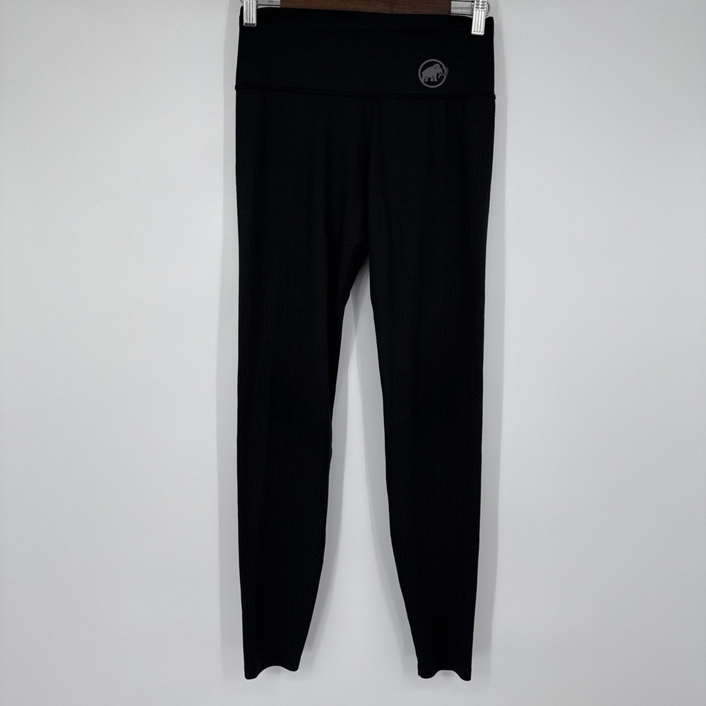 Mammut‎ Crashino Tapered Leggings Cropped Athletic Black Hiking Swiss Tech Small